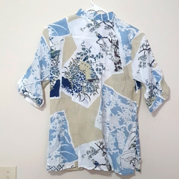 Citron Santa Monica Oriental Inspired Button Down Shirt - Picture 7 of 7